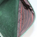 LOEWE Velazquez Shoulder Bag Leather Green Gold Auth bs28944-12