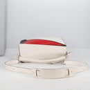 LOEWE Puzzle Hand Bag Leather 2way White Silver Auth bs28945-7