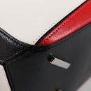 LOEWE Puzzle Hand Bag Leather 2way White Silver Auth bs28945-17