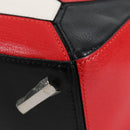 LOEWE Puzzle Hand Bag Leather 2way White Silver Auth bs28945-18