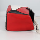 LOEWE Puzzle Hand Bag Leather 2way White Silver Auth bs28945-4