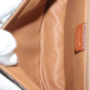 CELINE Macadam Canvas Shoulder Bag PVC Leather Brown Gold Auth bs28948-17