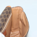 CELINE Macadam Canvas Shoulder Bag PVC Leather Brown Gold Auth bs28948-19