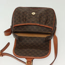 CELINE Macadam Canvas Shoulder Bag PVC Leather Brown Gold Auth bs28950-15