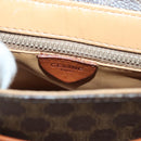 CELINE Macadam Canvas Shoulder Bag PVC Leather Brown Gold Auth bs28950-16