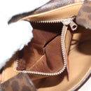 CELINE Macadam Canvas Shoulder Bag PVC Leather Brown Gold Auth bs28950-20