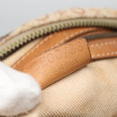 CELINE C Macadam Canvas Shoulder Bag Beige Auth bs28954-12