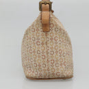 CELINE C Macadam Canvas Shoulder Bag Beige Auth bs28954-3