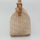 CELINE C Macadam Canvas Shoulder Bag Beige Auth bs28954-4