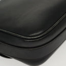 CELINE Shoulder Bag Leather Navy Gold Auth bs28958-16