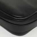 CELINE Shoulder Bag Leather Navy Gold Auth bs28958-17