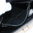 CELINE Shoulder Bag Leather Navy Gold Auth bs28958-22