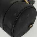 MCM Vicetos Logogram Hand Bag PVC Black Gold Auth bs28959-11
