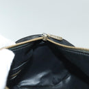 MCM Vicetos Logogram Hand Bag PVC Black Gold Auth bs28959-18