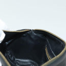 MCM Vicetos Logogram Hand Bag PVC Black Gold Auth bs28959-19