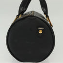 MCM Vicetos Logogram Hand Bag PVC Black Gold Auth bs28959-5