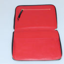 Christian Louboutin Studs Clutch Bag Leather Black Silver Auth bs28961-10