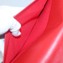 Christian Louboutin Studs Clutch Bag Leather Black Silver Auth bs28961-20