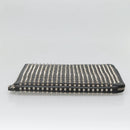 Christian Louboutin Studs Clutch Bag Leather Black Silver Auth bs28961-6