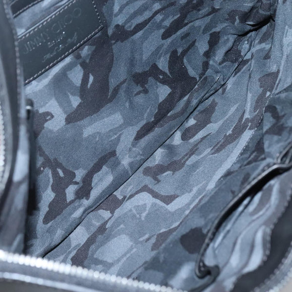 Jimmy Choo Studs Clutch Bag Leather Red Black Auth bs28965