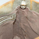 Jimmy Choo Studs Tote Bag Leather Champagne Gold Auth bs28966-17