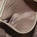 Jimmy Choo Studs Tote Bag Leather Champagne Gold Auth bs28966-12