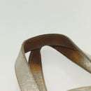 Jimmy Choo Studs Tote Bag Leather Champagne Gold Auth bs28966-8