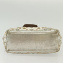 Jimmy Choo Studs Tote Bag Leather Champagne Gold Auth bs28966-5