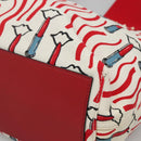 VALENTINO Tote Bag Canvas Red Auth bs28967-9