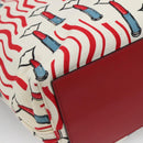 VALENTINO Tote Bag Canvas Red Auth bs28967-16