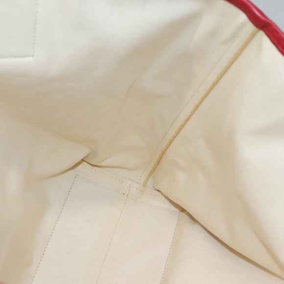 VALENTINO Tote Bag Canvas Red Auth bs28967