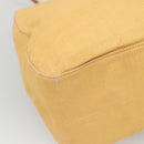 Gianni Versace Shoulder Bag Canvas Leather Yellow gold Auth bs28971-16