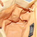 Gianni Versace Shoulder Bag Canvas Leather Yellow gold Auth bs28971-20