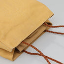 Gianni Versace Shoulder Bag Canvas Leather Yellow gold Auth bs28971-6