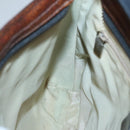 ETRO Paisley Shoulder Bag PVC Leather Brown Silver Auth bs28972-18