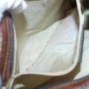 ETRO Paisley Shoulder Bag PVC Leather Brown Silver Auth bs28972-19