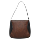 ETRO Paisley Shoulder Bag PVC Leather Brown Silver Auth bs28972-2