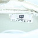 GIVENCHY Chain Shoulder Bag Leather White Silver Auth bs28975-10