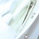 GIVENCHY Chain Shoulder Bag Leather White Silver Auth bs28975-22