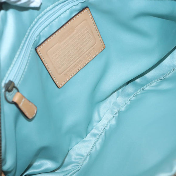 Coach Shoulder Bag Leather Gold Auth bs28981