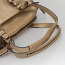 Coach Shoulder Bag Leather Gold Auth bs28981-7