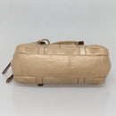 Coach Shoulder Bag Leather Gold Auth bs28981-5