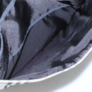 BURBERRY Nova Check Hand Bag Nylon Leather Beige Silver Auth bs28982-20