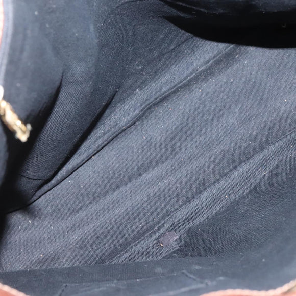 BURBERRY Nova Check Tote Bag PVC Beige gold Auth bs28985