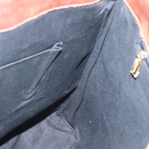 BURBERRY Nova Check Tote Bag PVC Beige gold Auth bs28985