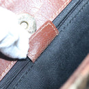 BURBERRY Nova Check Tote Bag PVC Beige gold Auth bs28985-20