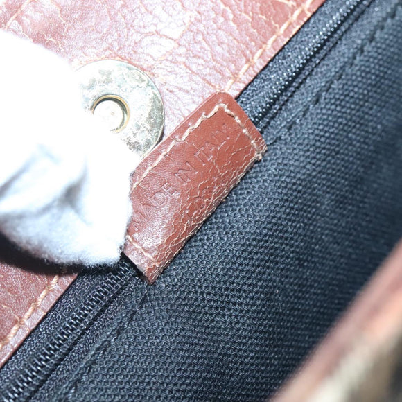 BURBERRY Nova Check Tote Bag PVC Beige gold Auth bs28985