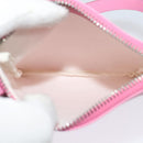 BVLGARI Logo Mania Shoulder Bag Canvas Pink Silver Auth bs28986-11