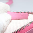 BVLGARI Logo Mania Shoulder Bag Canvas Pink Silver Auth bs28986-12