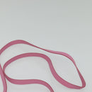 BVLGARI Logo Mania Shoulder Bag Canvas Pink Silver Auth bs28986-8